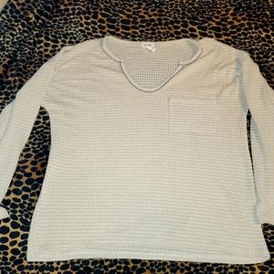 waffle knit oversized lite weight top!